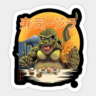 sushizilla Sticker